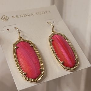 Kendra Scott Red Mother of Pearl Elle Earrings